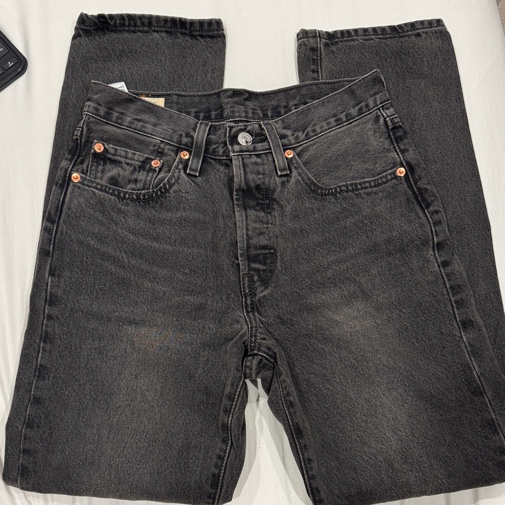Levi's Charcoal Straight Leg Jeans